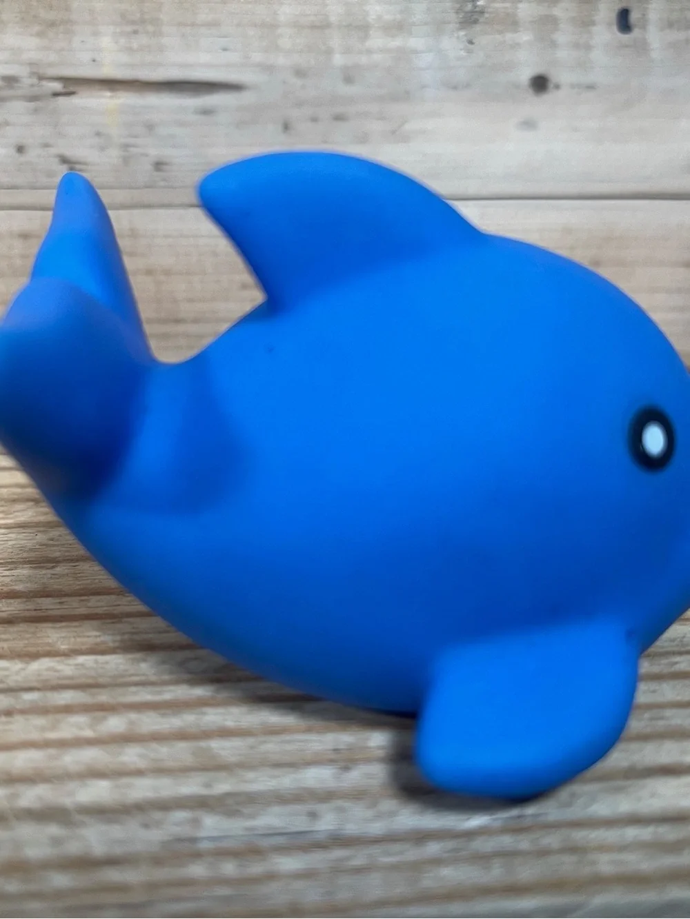 Blue Dolphin Fish Bath Tub Squirter Rubber Figure Baby Swimming Pool Water Toy